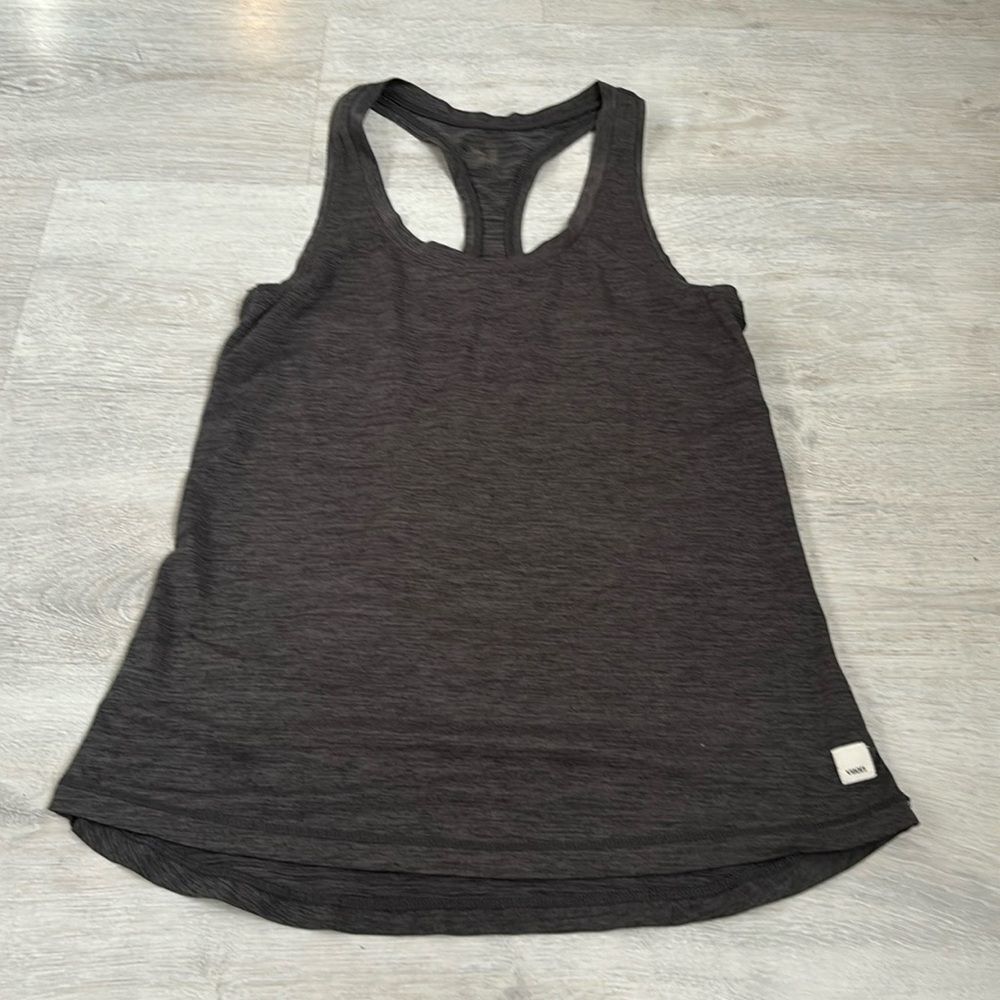 Vuori Racerback Tank Top Charcoal Heather Size XS